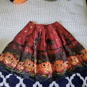 Halloween circle skirt